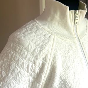 Twenty Montreal brand textured bomber jacket NWT white cream color